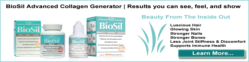 BioSil Advanced Collagen Generator | Beauty from the inside out. Luscious hair, glowing skin, stronger nails, stronger bones, less joint stiffness and discomfort, supports immune health